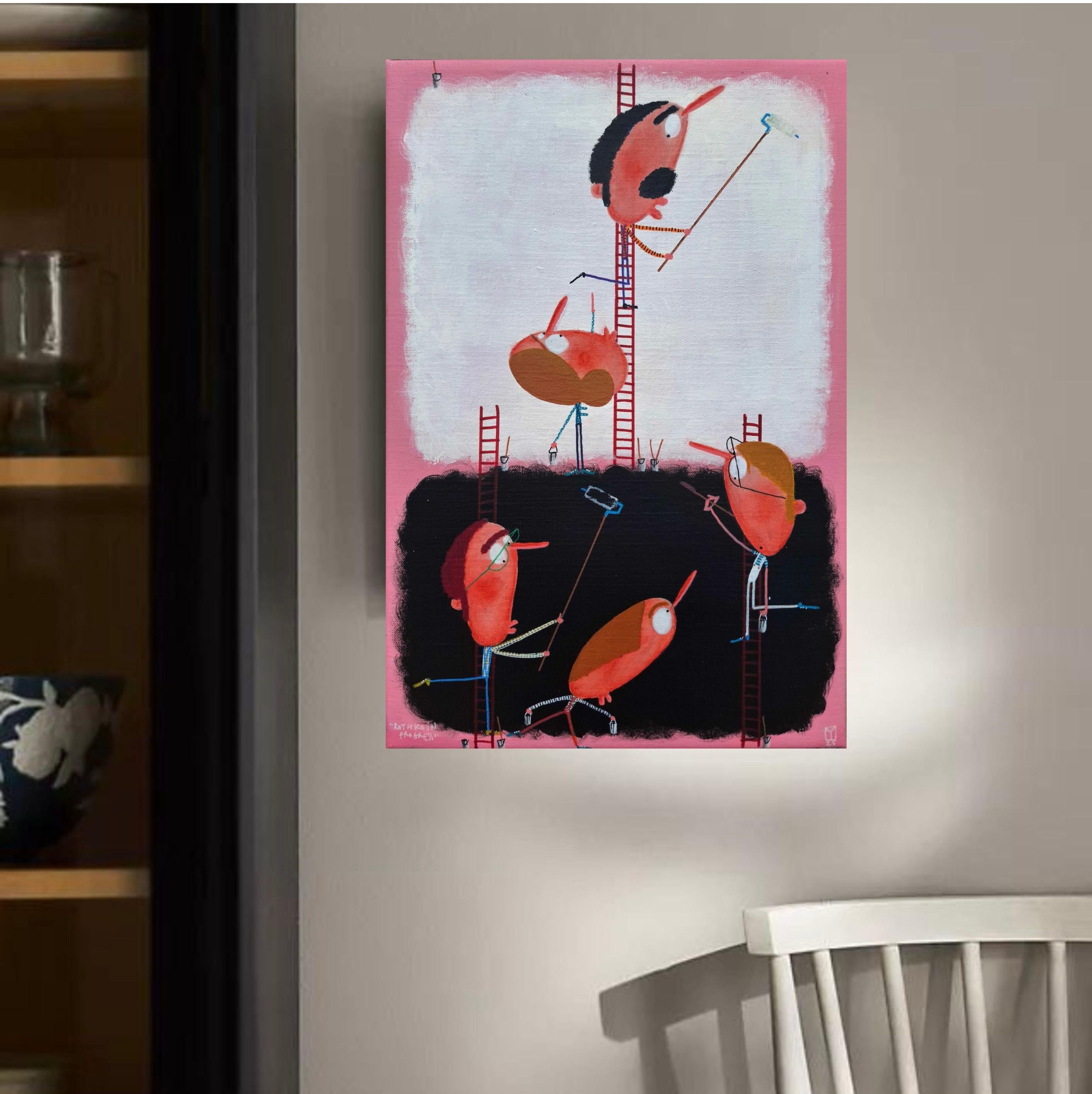 Rothko In Progress II - Painting by Moisés Yagües