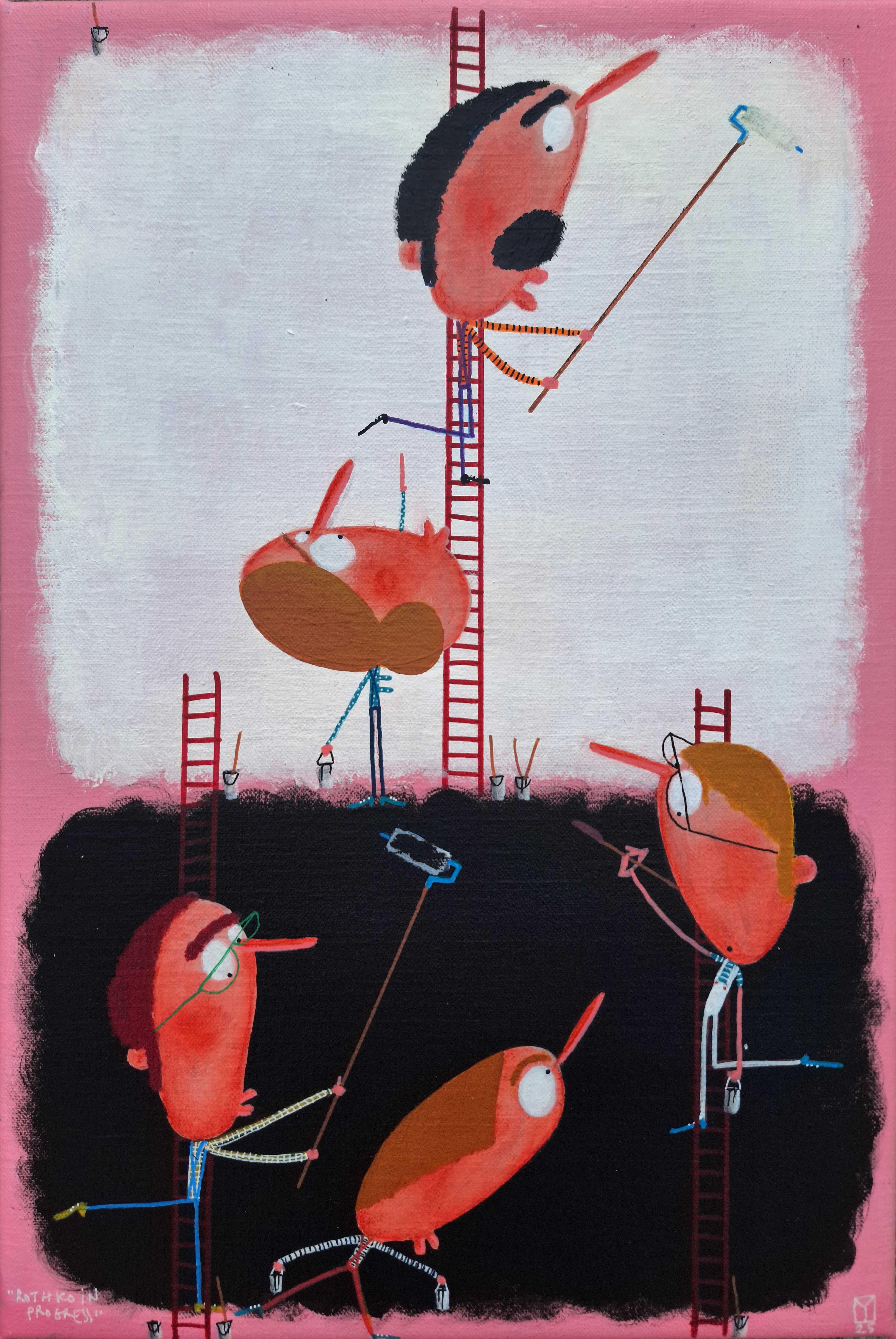 Moisés Yagües Figurative Painting - Rothko In Progress II