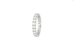 Moissanite 14k gold eternity ring