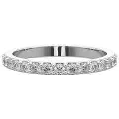 Moissanite Band 925 Sterling Silver Half Eternity Moissanite Ring Unique Gift.