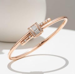 Moissanite Bangle Bracelet 925 Sterling Silver Beautiful Bracelet For Women.