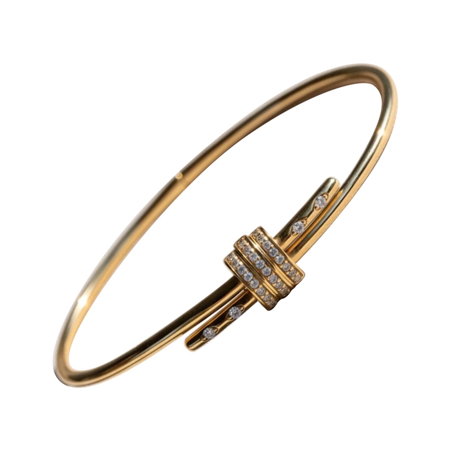 Moissanite Bangle Bracelet 925 Sterling Silver Minimalist Birthday Gift For Her.