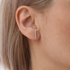 Orecchini a perno con moissanite in argento 925 Gioielli da donna con perno in moissanite