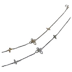 Moissanite Chain Bracelet For Women 925 Sterling Silver Butterfly Style Bracelet