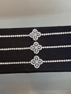 Moissanite Clover Bracelet 925 Sterling Silver Four Leaf Bracelet Gift For Women