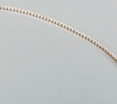 Moissanite Crystal Tennis Necklace In 925 Sterling Silver Anniversary Gift.