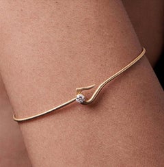 Moissanite Cuff Bracelet For Women 925 Sterling Silver Anniversary Gift For Her