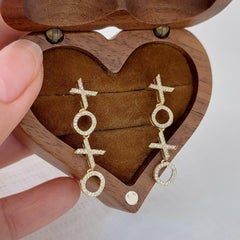 Moissanite Drop Earrings 925 Sterling Silver Pair Earring Beautiful Gift For Her