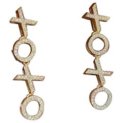 Moissanite Drop Earrings 925 Sterling Silver Pair Earring Beautiful Gift For Her