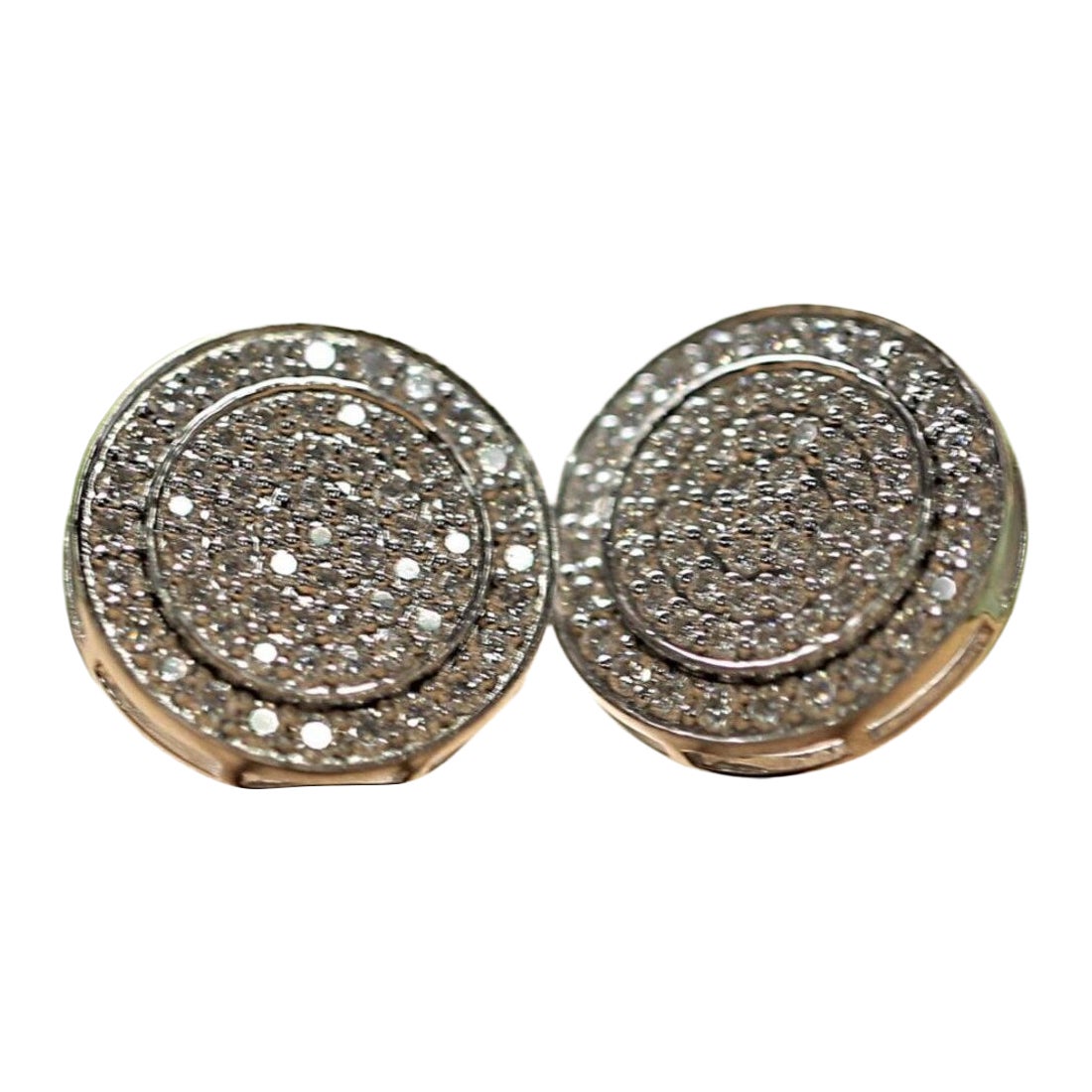 Boucles d
oreilles Moissanite 925 Sterling Silver Round Drop Earrings Minimalist Gift.