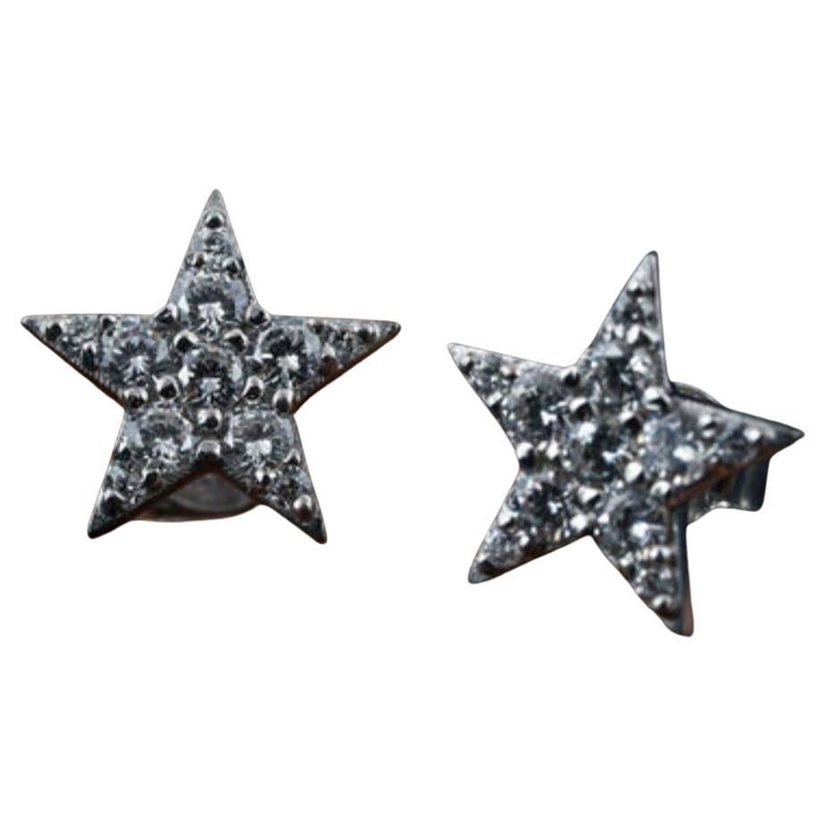 Orecchini di moissanite in argento 925 a forma di stella per lei, regalo bellissimo
