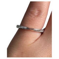 Anello di fidanzamento in moissanite 925 A. Silver Anello con fascia nuziale abbinata Regalo.