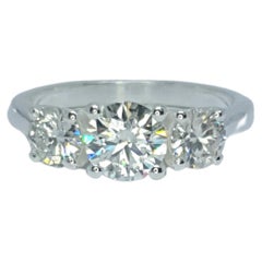 Fidanzamento in moissanite Anello Promessa in argento Sterling 925