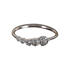 Moissanite Engagement Ring 925 Sterling Silver Unique Promise Ring for Her.