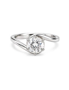 Moissanite Engagement Ring For Women 925 Silver Anniversary Ring Gift For Her.