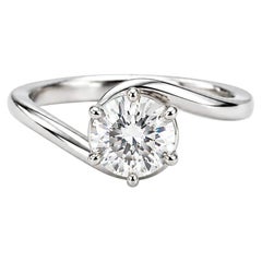 Moissanite Engagement Ring For Women 925 Silver Anniversary Ring Gift For Her.