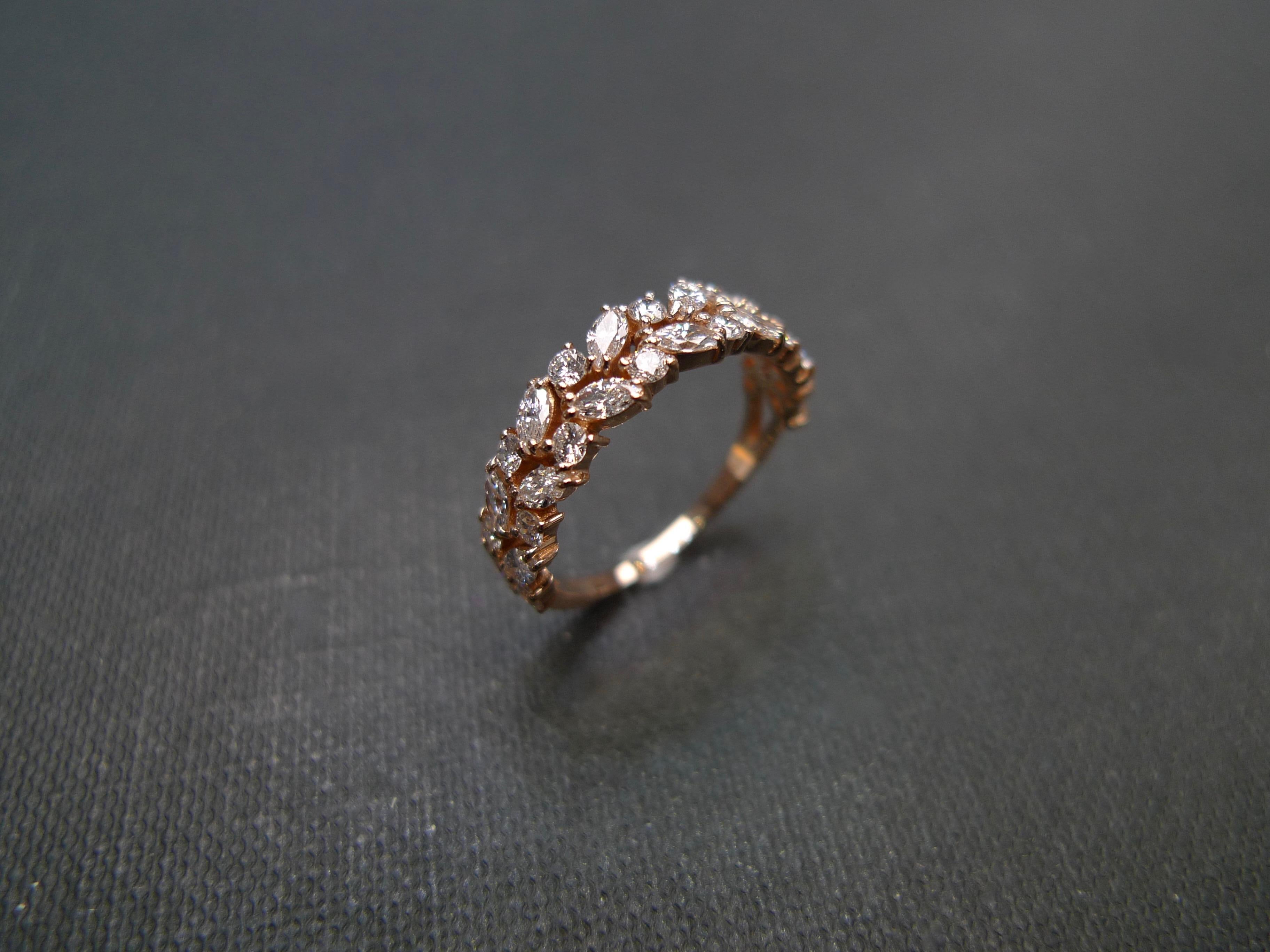 For Sale:  Moissanite Half Eternity Wedding Ring Band Engagement Bridal Women Jewelry Gift 14