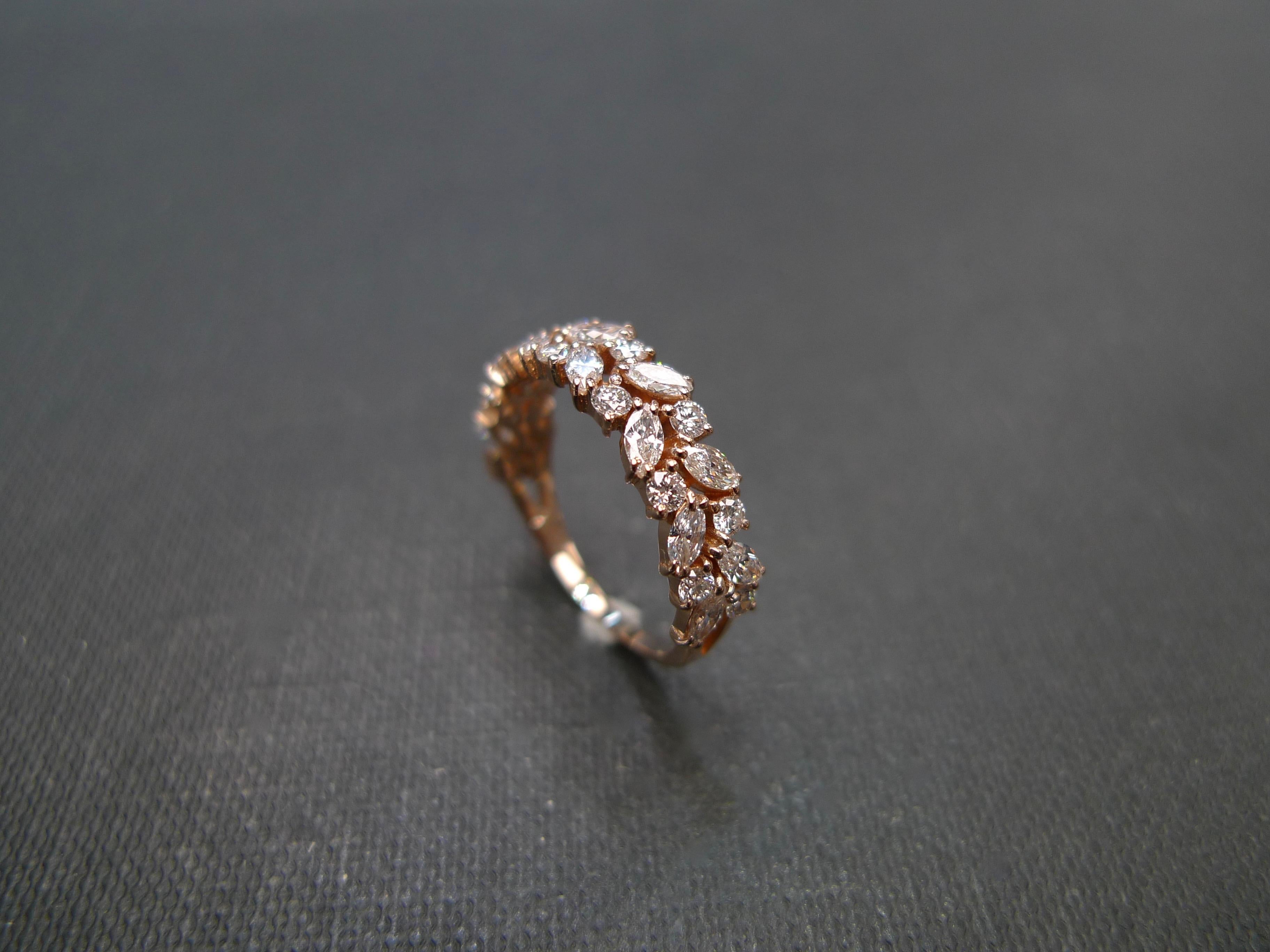For Sale:  Moissanite Half Eternity Wedding Ring Band Engagement Bridal Women Jewelry Gift 9