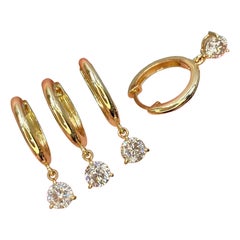Boucles d'oreilles Moissanite Cadeau d'anniversaire pour les femmes 925 Sterling Siver Cadeau pour elle