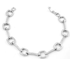 Moissanite man's  bracelets 925 Silver Man bracelets