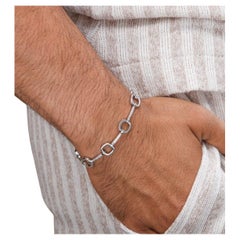 Moissanite man's  bracelets 925 Silver Man bracelets