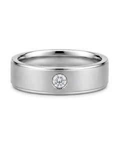 Moissanite Men's Wedding Band 925 Sterling Silver Men's Engagement Ring Band.