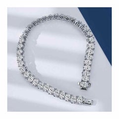 Moissanite oval tennis Bracelet 925 Sterling Silver Bracelet.