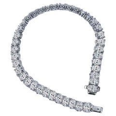 Moissanite oval tennis Bracelet 925 Sterling Silver Bracelet.