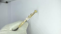 Bracciale a forma di pera con moissanite per le donne Bracciale in argento 925.