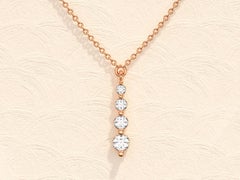 Moissanite Pendant 925 Sterling Silver Drop Pendant for Her Minimalist Pendant .