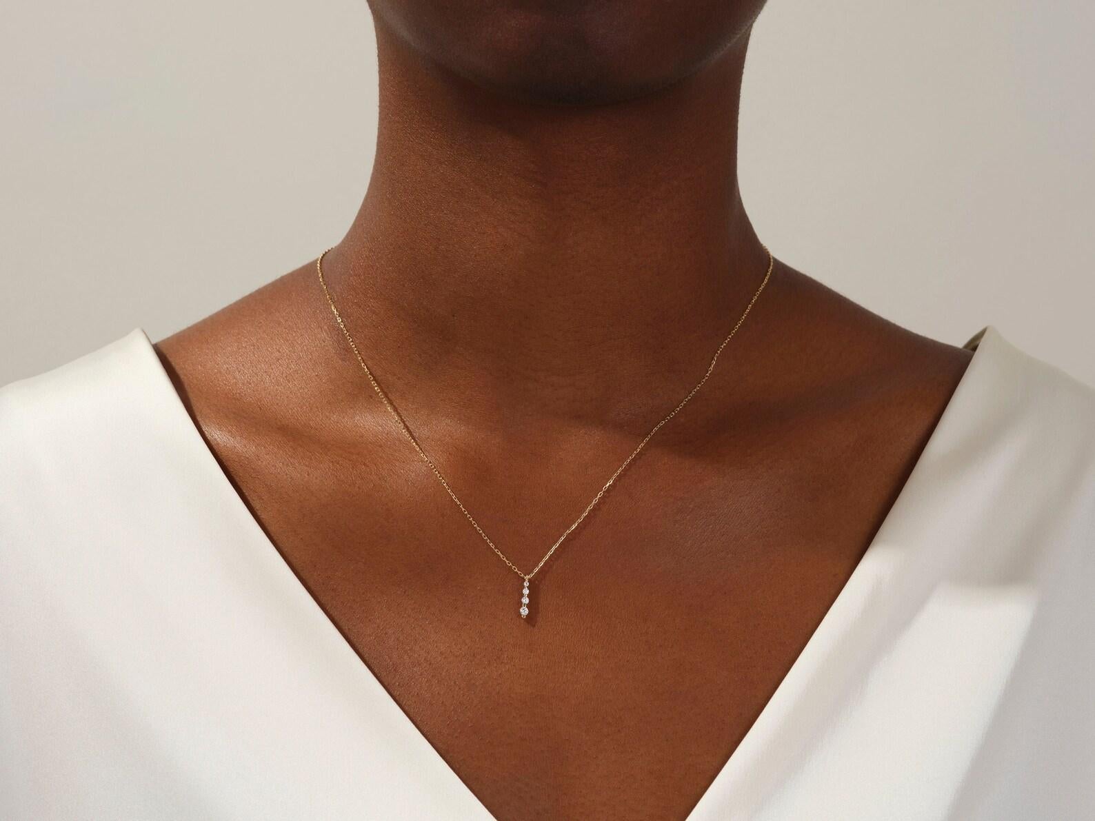 Moissanite Pendant 925 Sterling Silver Drop Pendant for Her Minimalist Pendant . For Sale 1