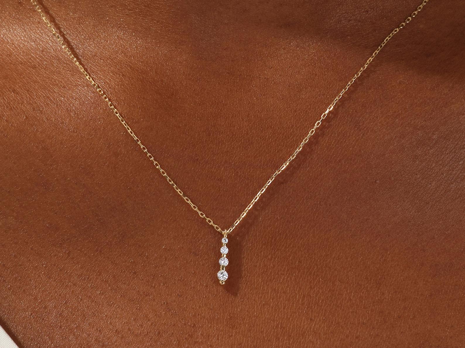 Moissanite Pendant 925 Sterling Silver Drop Pendant for Her Minimalist Pendant . For Sale 2