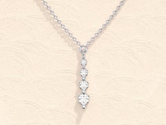 Moissanite Pendant 925 Sterling Silver Drop Pendant for Her Minimalist Pendant .