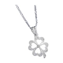 Moissanite Pendant 925 Sterling Silver Flower Shaped Elegant Necklace For Women