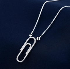 Moissanite Pendant 925 Sterling Silver Simple Necklace For Women Beautiful Gift.