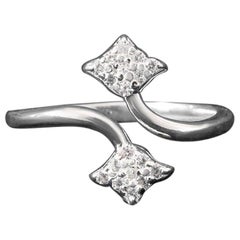 Moissanite Promise Ring For Her 925 Sterling Silver Minimalist Jewelry Gift .