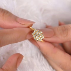 Moissanite Promise Ring For Her 925 Sterling Silver Minimalist Jewelry Gift .