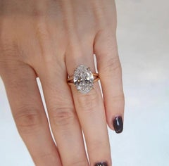 Moissanite Ring 925 Sterling Silver Moissanite Engagement Ring Minimalist Gift.