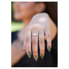 Moissanite Ring 925 Sterling Silver Oval Stone Ring For Women Beautiful Gift.