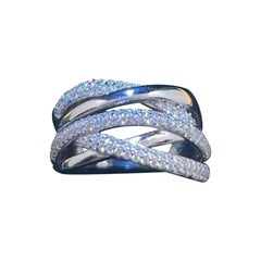 Moissanite Ring Anniversary Band Ring 925 Sterling Siver Beautiful Gift For Her.