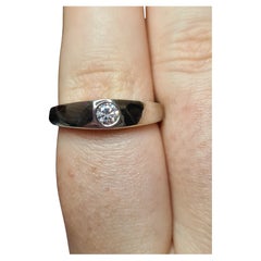 Moissanite Silver Ring Band Unisex Ring For Valentine.