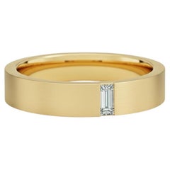 Moissanite solitaire ring for men silver, gold