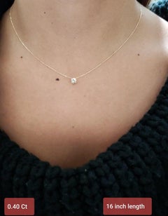 Moissanite Solitare Necklace 925 Sterling Silver Bridemaid Necklace Gift For Her