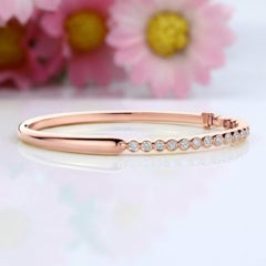 Pulsera Estación Moissanite Plata de Ley 925 Pulsera brazalete Regalo para mujer.