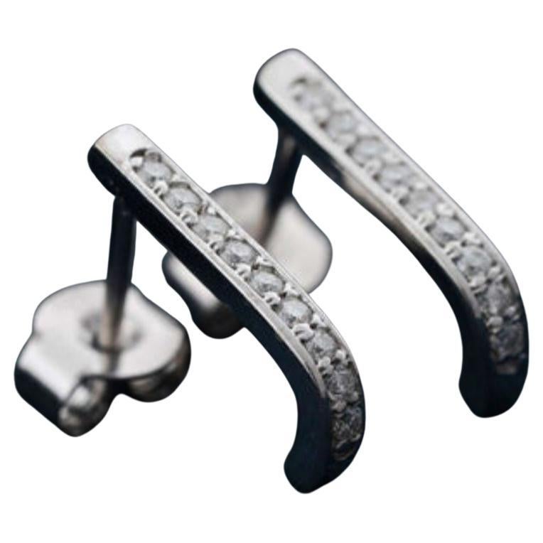 Moissanite Stud Earring 925 Sterling Silver Minimalist Earring Gift For Women.