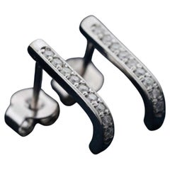 Moissanite Stud Earring 925 Sterling Silver Minimalist Earring Gift For Women.