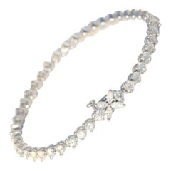 Moissanite Tennis Bracelet 925 Sterling Silver Beautiful Butterfly Shaped Gift.