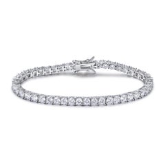 Bracciale tennis con moissanite Bracciale in argento 925.