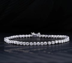 Moissanite Tennis Armband 925 Sterling Silber Armband.