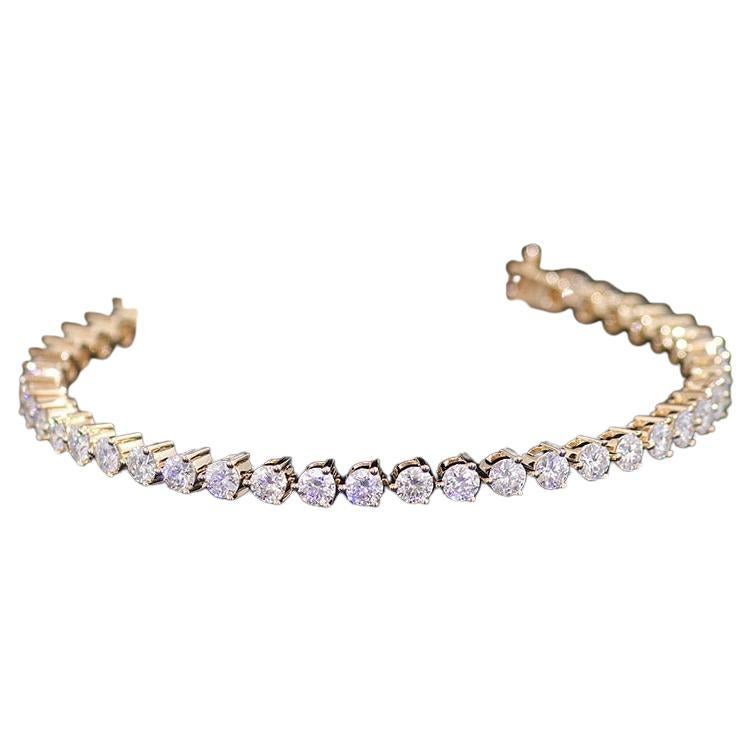 Moissanite tennis Bracelet 925 Sterling Silver Bracelet. en venta